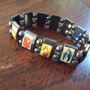 HEMATITE SAINT BRACELET